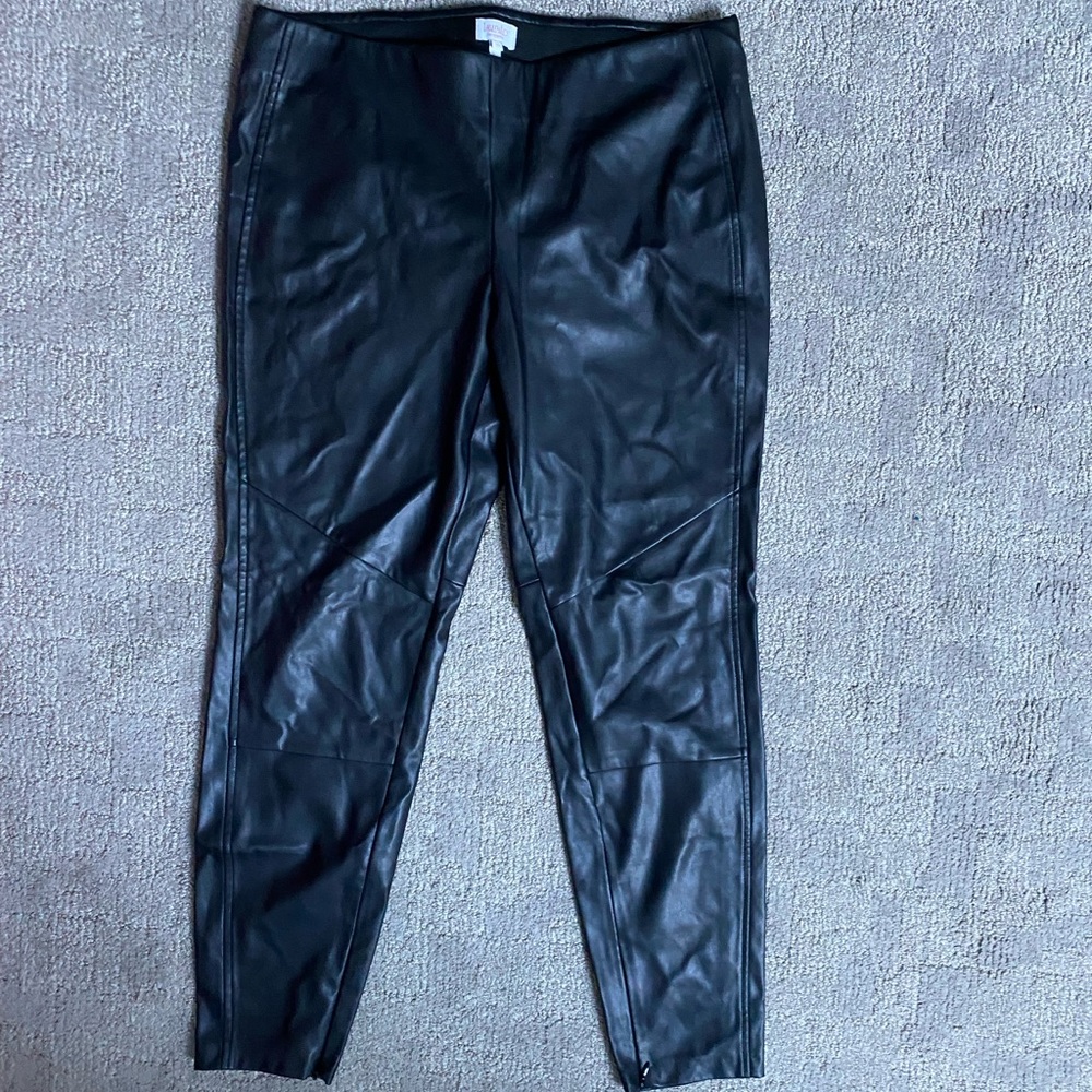 Laundry vegan leather leggings